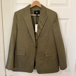 NWT Banana Republic Linen Blend Suit Jacket, size 8P, seagrass green